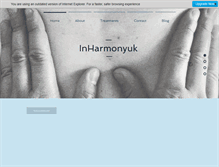 Tablet Screenshot of inharmonyuk.co.uk